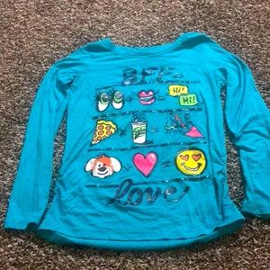 Blue bff shirt